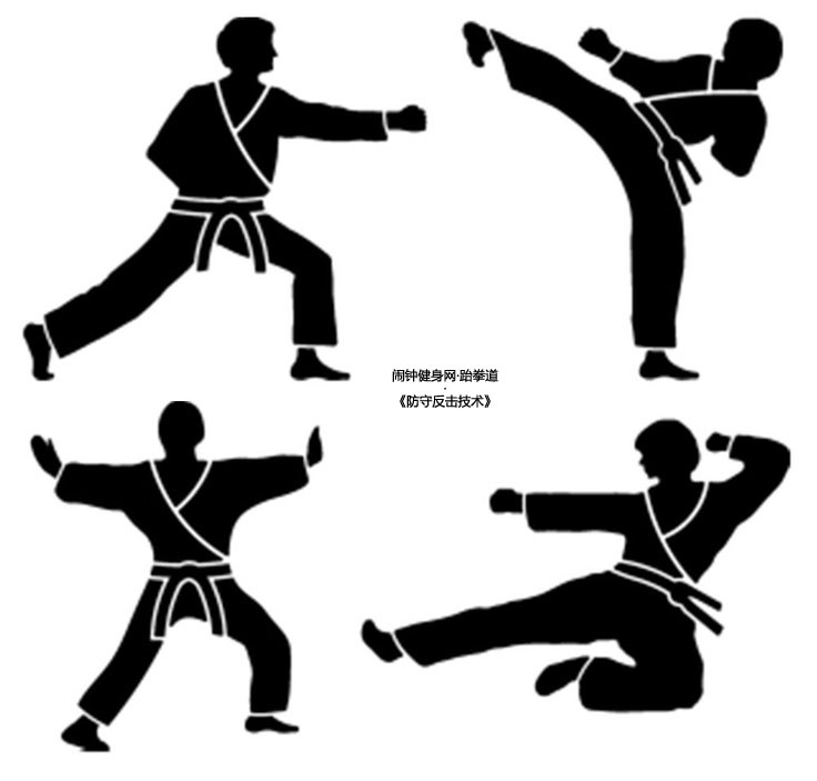 跆拳道防守反击技术（18个动作）图解教学