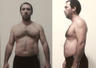 大叔在家徒手训练减掉22斤,练出腹肌仅用了15周